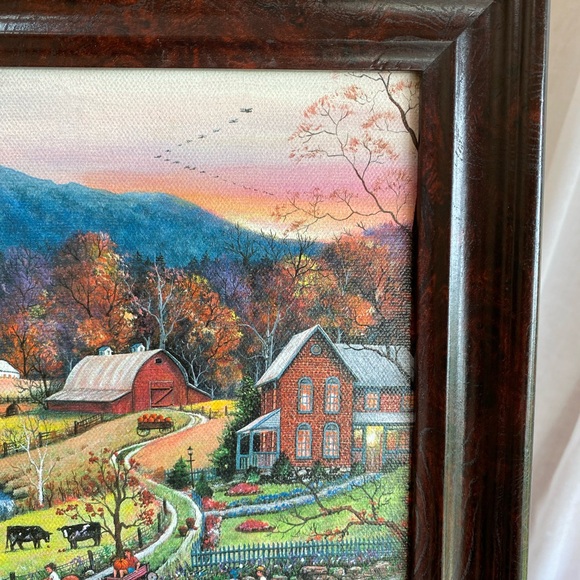 Mary Ann MA Vessey Folk Art Canvas Lithograph - Picture 4 of 11